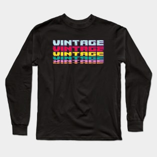 VINTAGE #5 (worn look) Long Sleeve T-Shirt